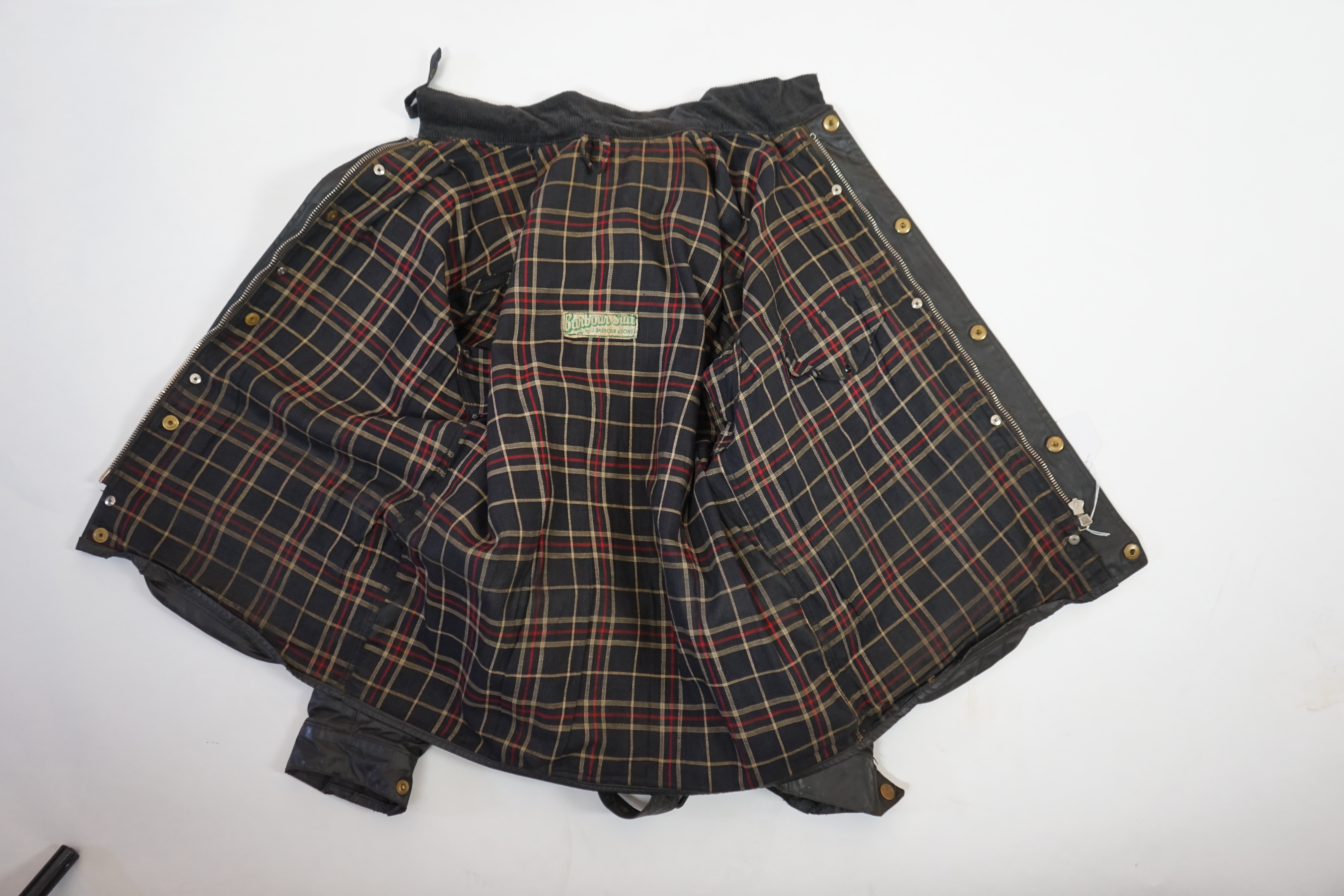 A vintage Barbour waxed motorcycle jacket
